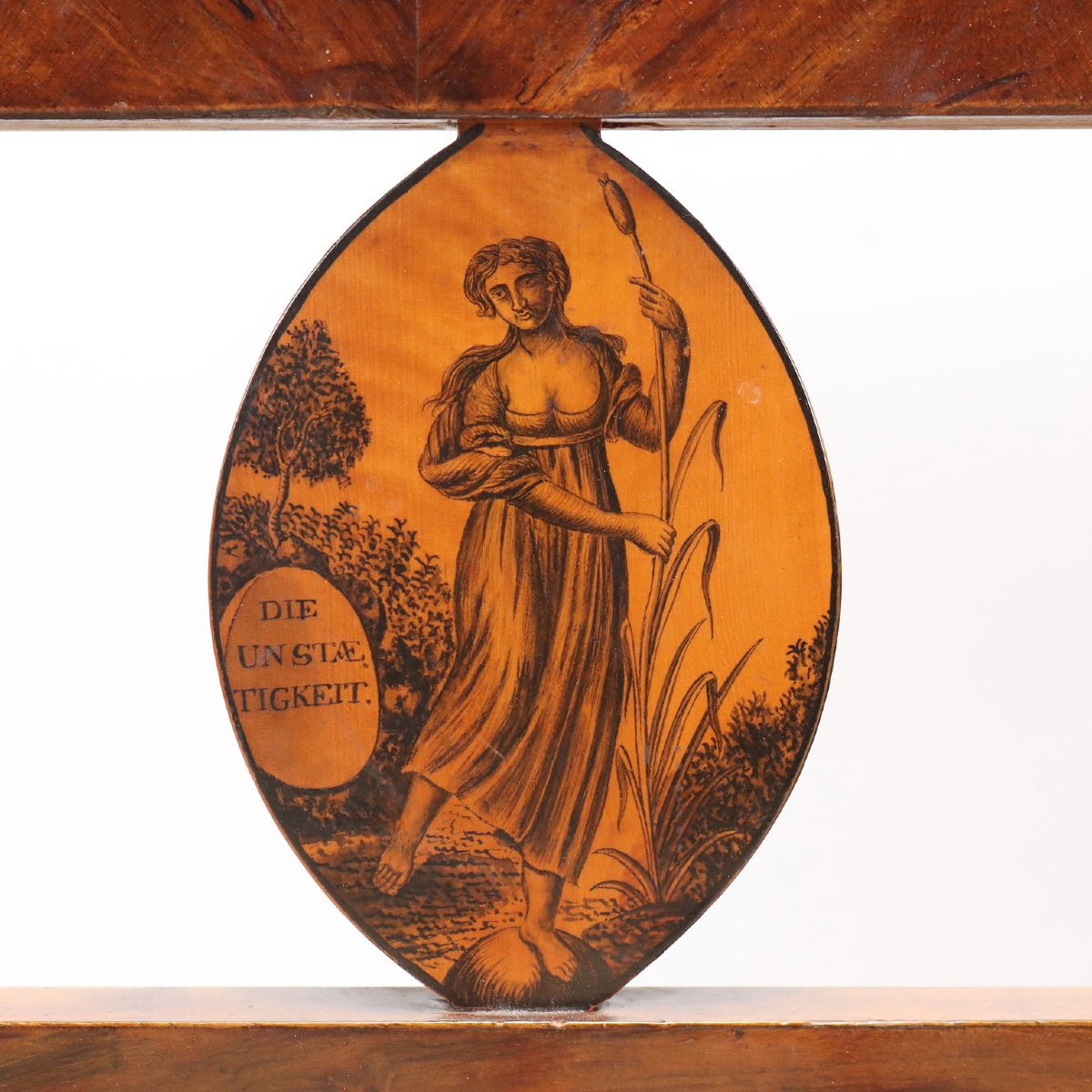 Divanetto Impero in Noce Austria Inizio XIX Secolo-photo-1