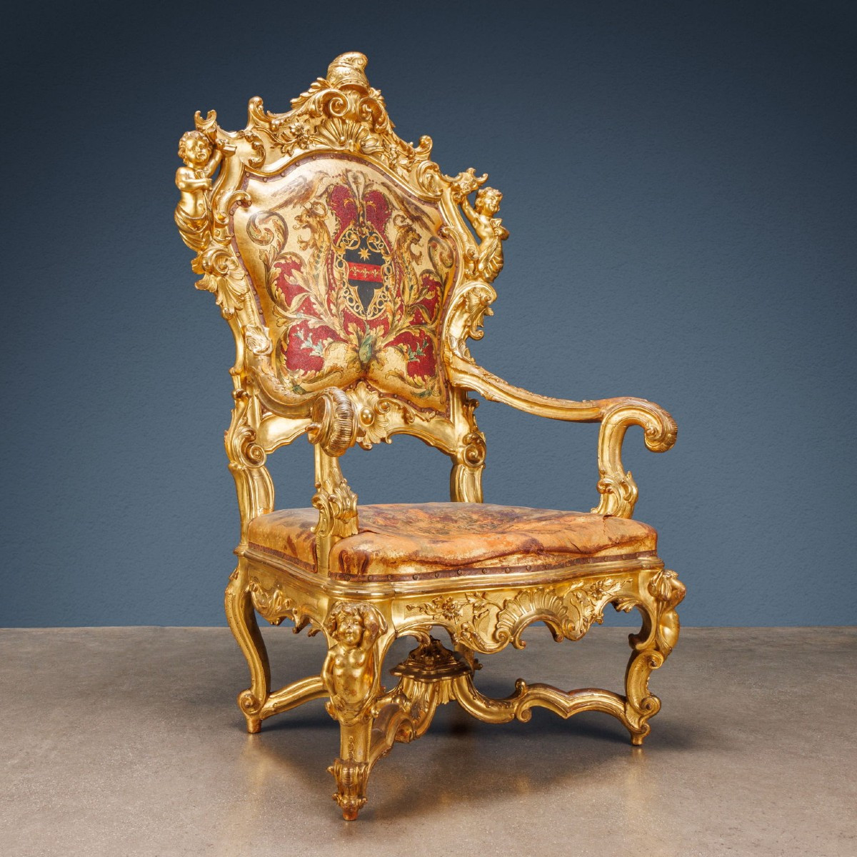 Trono, Venezia ultimo quarto del XIX sec. Attribuibile a Valentino Panciera, detto “Besarel”