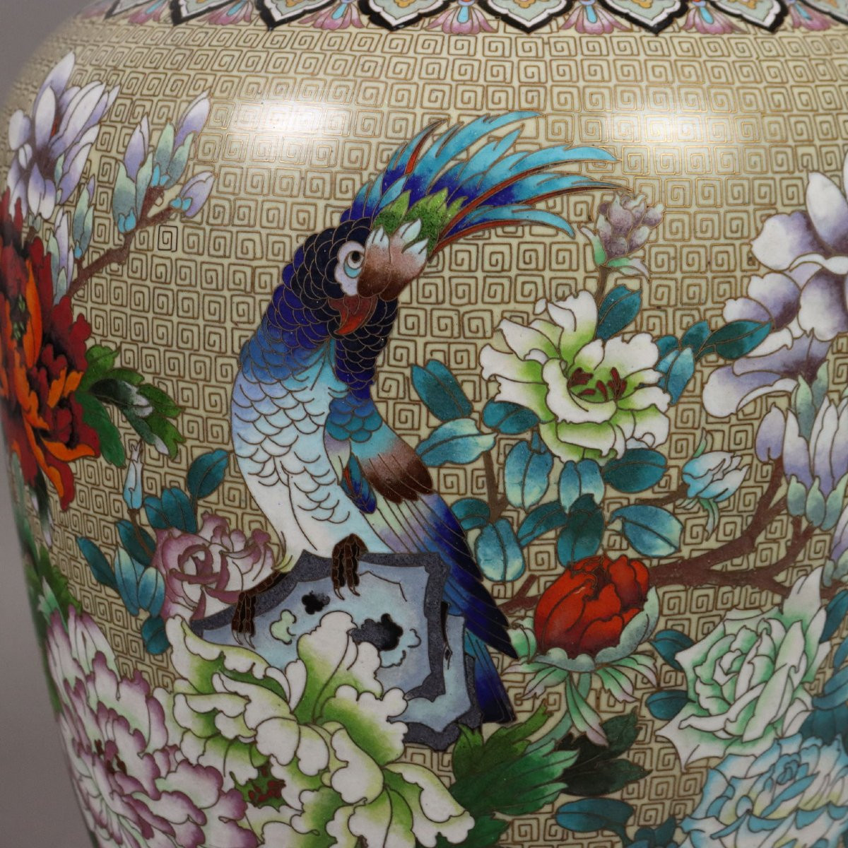 Coppia di Grandi Vasi a Balaustro Cina Anni '60 '70-photo-1