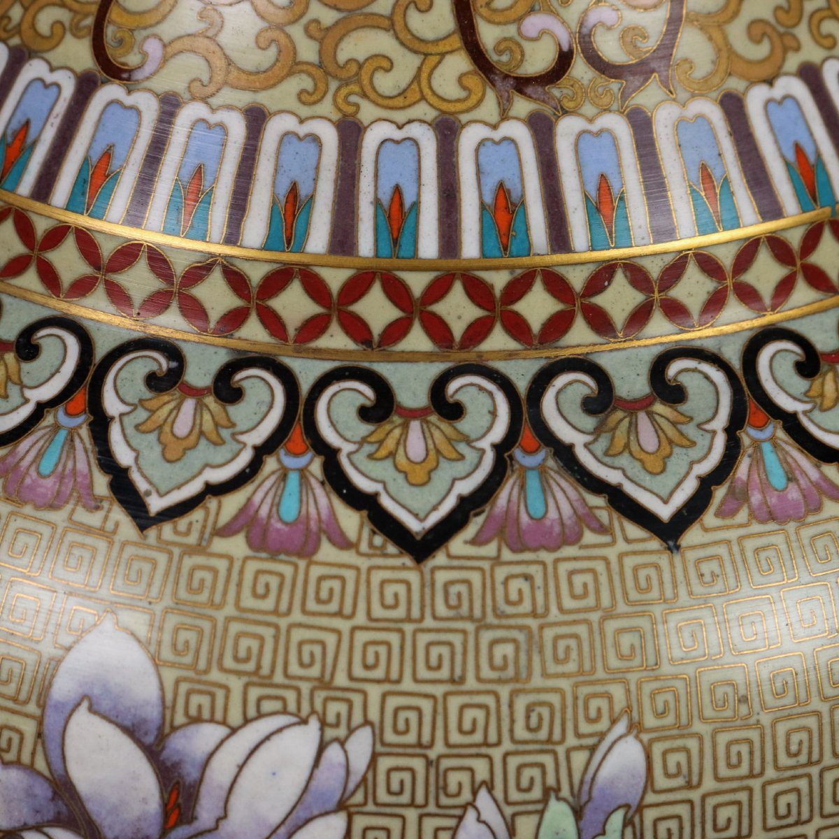 Coppia di Grandi Vasi a Balaustro Cina Anni '60 '70-photo-3