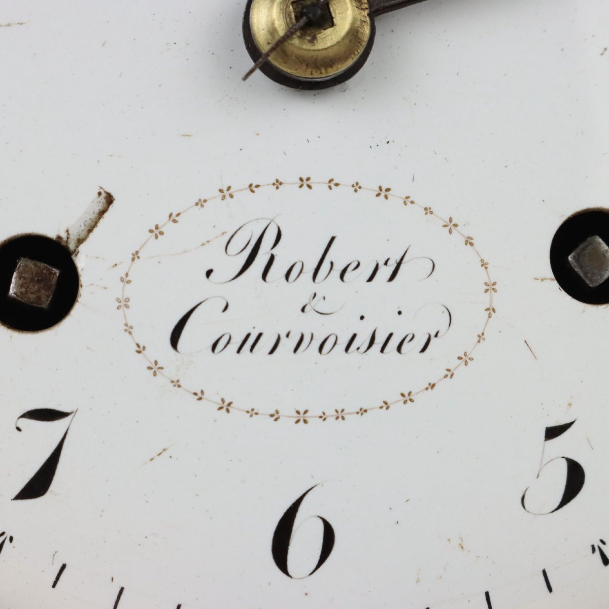Orologio da Tavolo in Bronzo Dorato Robert & Courvoisier Francia Inizio XIX Secolo-photo-2