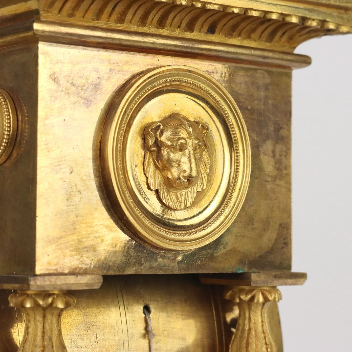 Orologio da Tavolo in Bronzo Dorato Robert & Courvoisier Francia Inizio XIX Secolo-photo-7