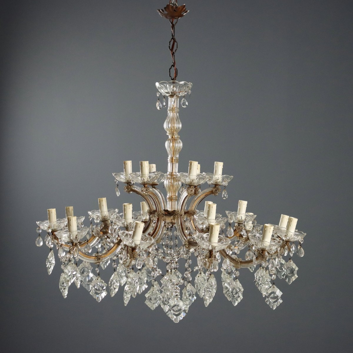 Lampadario in Stile Maria Teresa Italia Inizio XX Secolo
