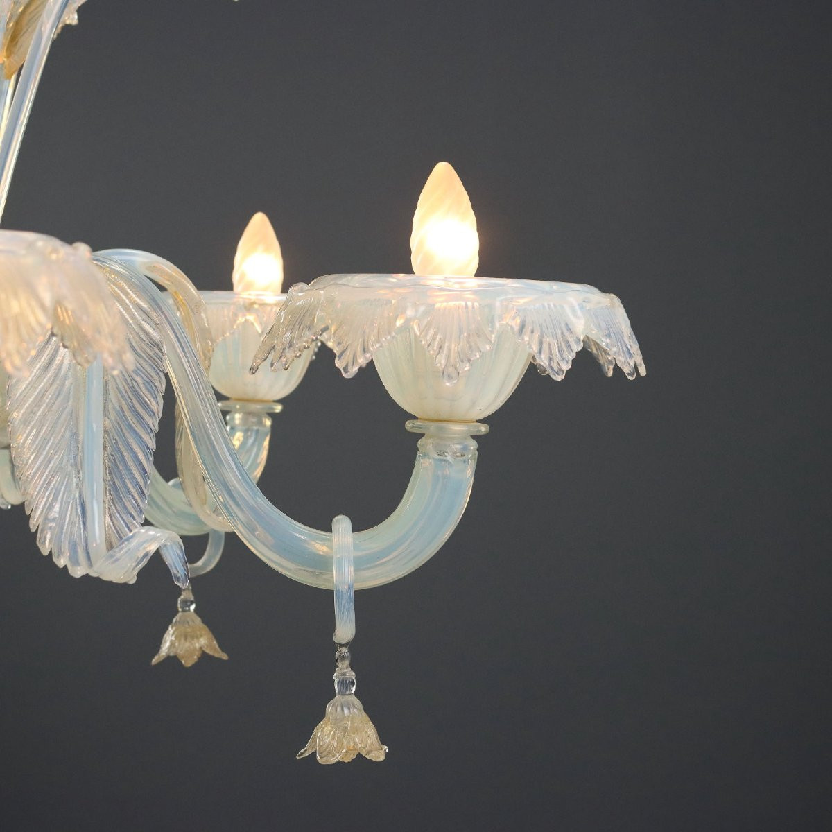 Lampadario Veneziano Murano Fine XIX Secolo-photo-3