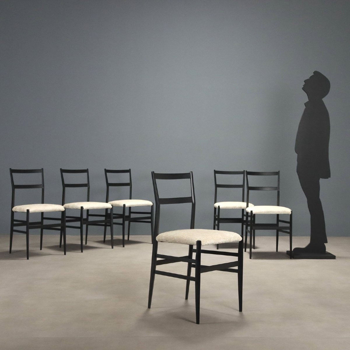 Sei Sedie '699 Superleggera' di Gio Ponti per Cassina-photo-2