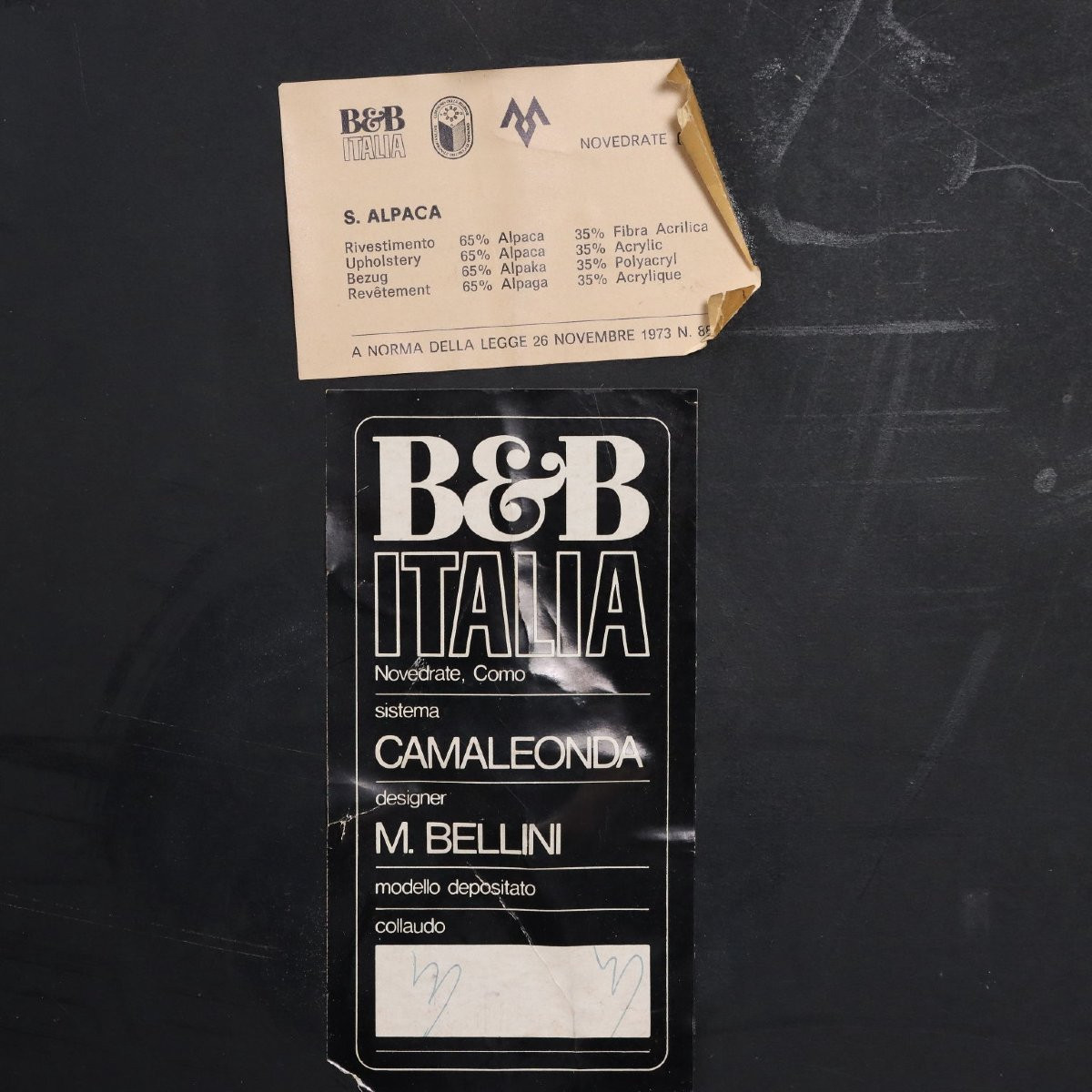 Sedute 'Camaleonda' di Mario Bellini Produzione B&B Anni 70-photo-7
