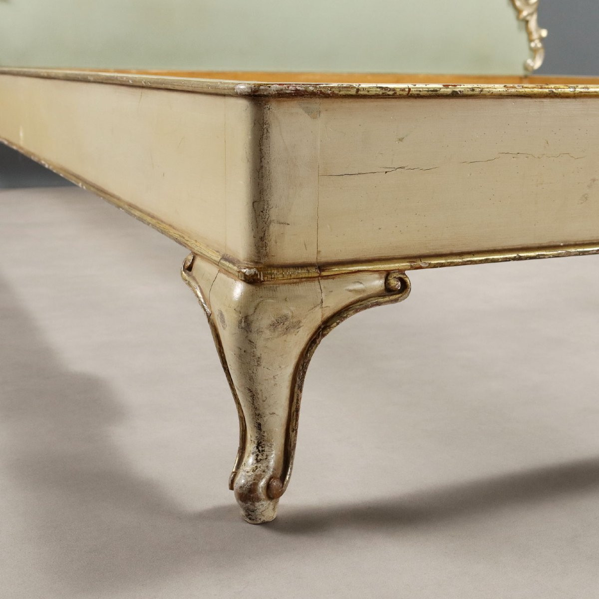Letto Matrimoniale in Legno Laccato Italia XX Secolo-photo-4