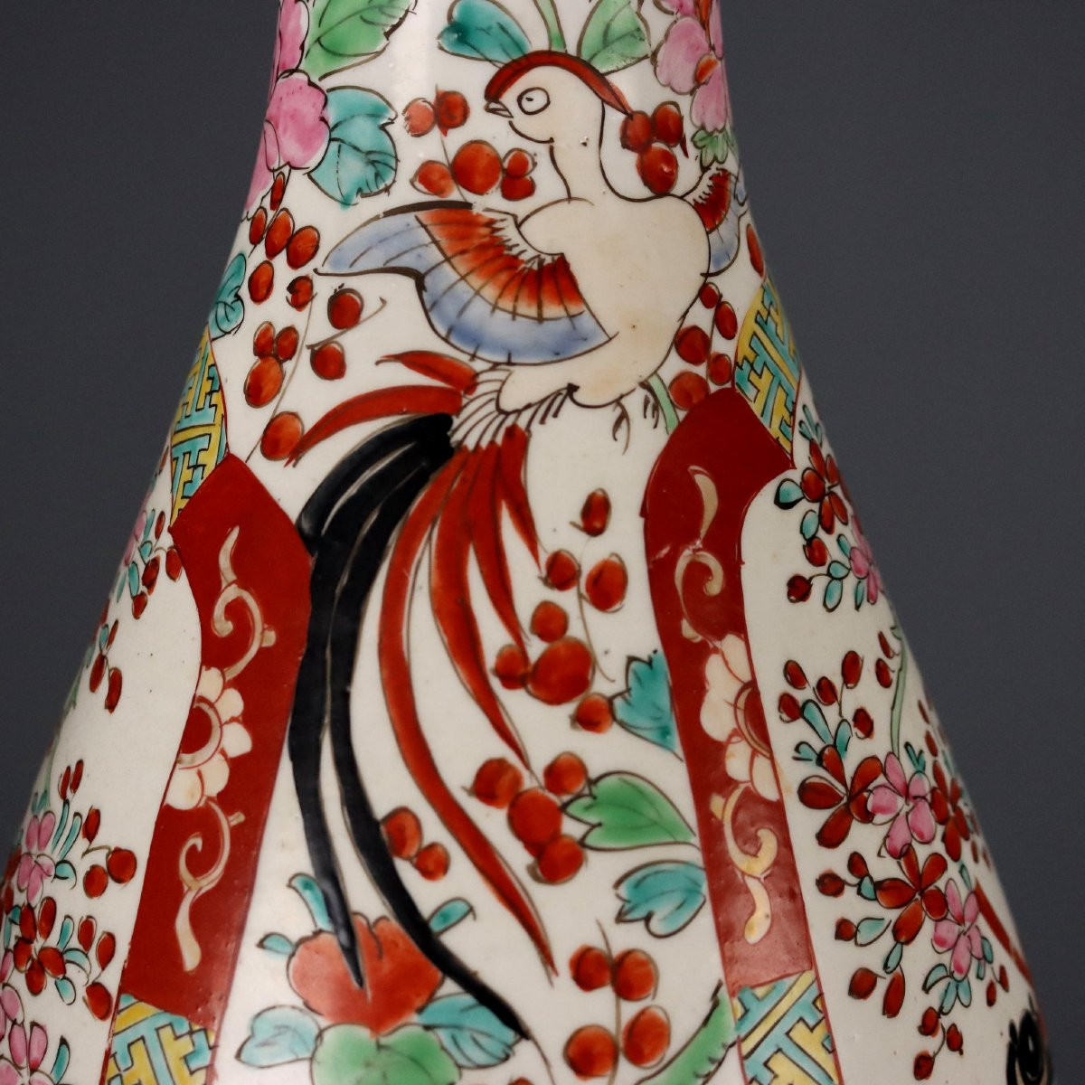 Coppia di Vasi a Tromba Giappone Epoca Taisho 1910-1920-photo-4