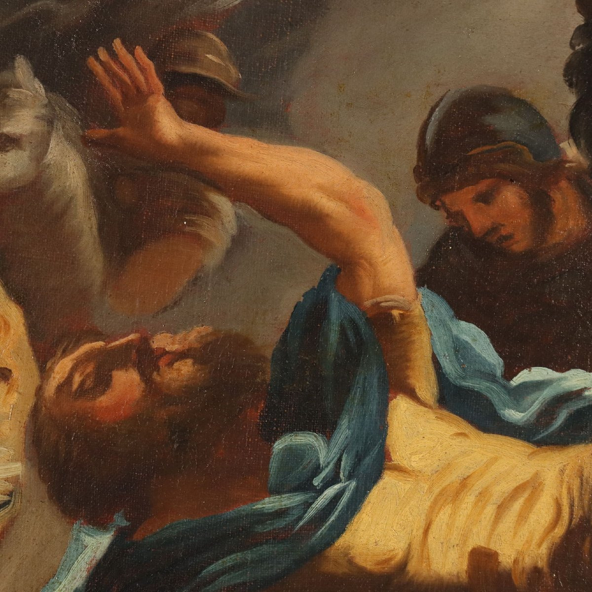 Dipinto La Conversione di San Paolo Scuola di Luca Giordano XVII Secolo-photo-1