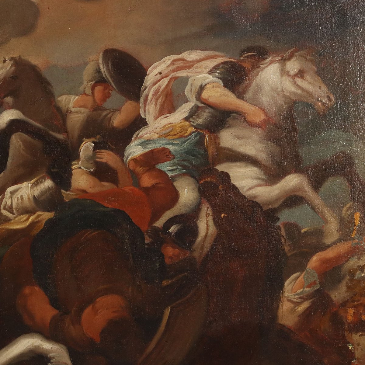 Dipinto La Conversione di San Paolo Scuola di Luca Giordano XVII Secolo-photo-3