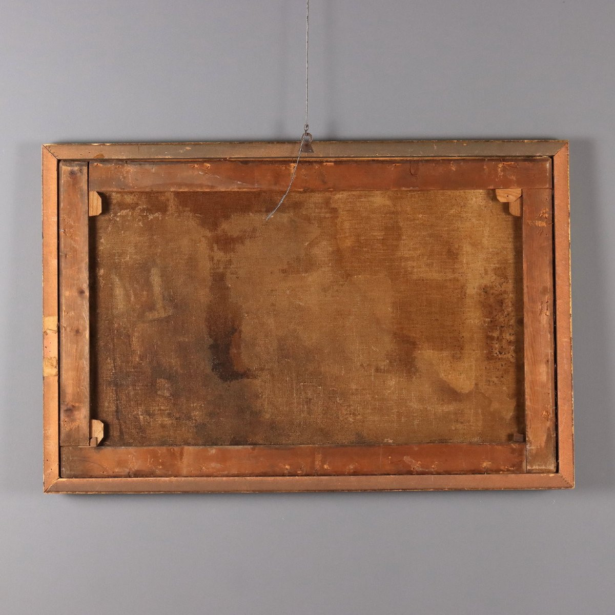 Dipinto Caino e Abele Olio su tela Scuola nord- italiana del XVII -XVIII secolo-photo-7
