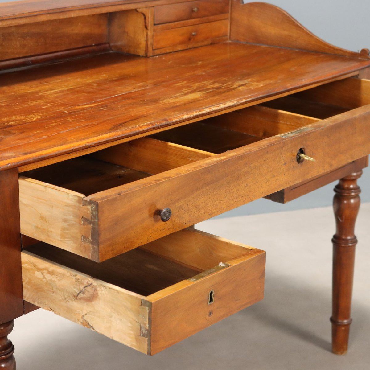 Scrivania in Noce Italia XIX Secolo-photo-1