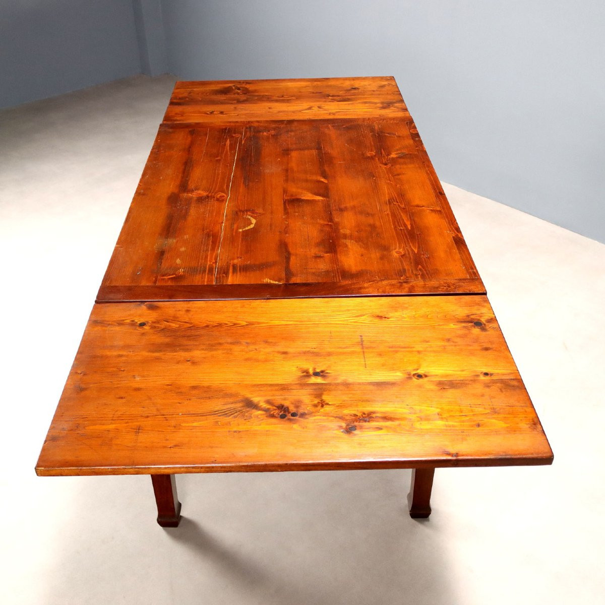 Tavolo Allungabile in Abete e Faggio Italia Fine XIX Secolo-photo-4