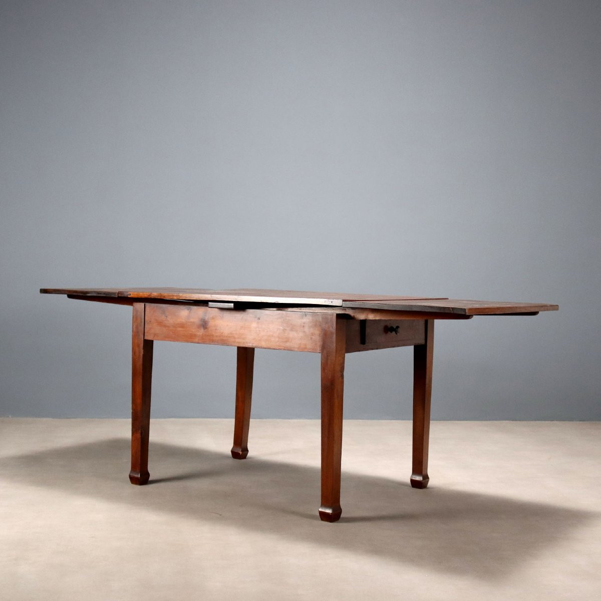 Tavolo Allungabile in Abete e Faggio Italia Fine XIX Secolo-photo-1