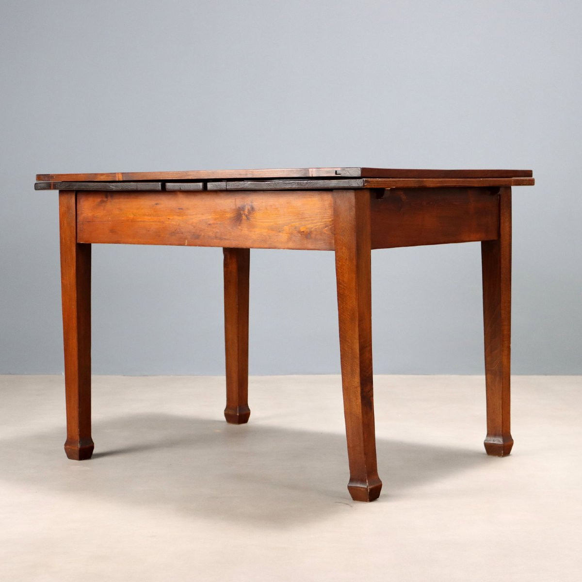 Tavolo Allungabile in Abete e Faggio Italia Fine XIX Secolo-photo-5