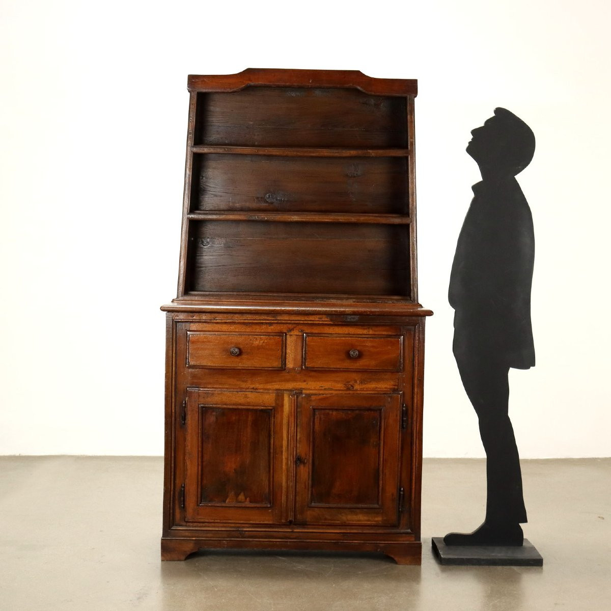 Credenza Piemontese con Piattaia Credenza in noce-photo-2