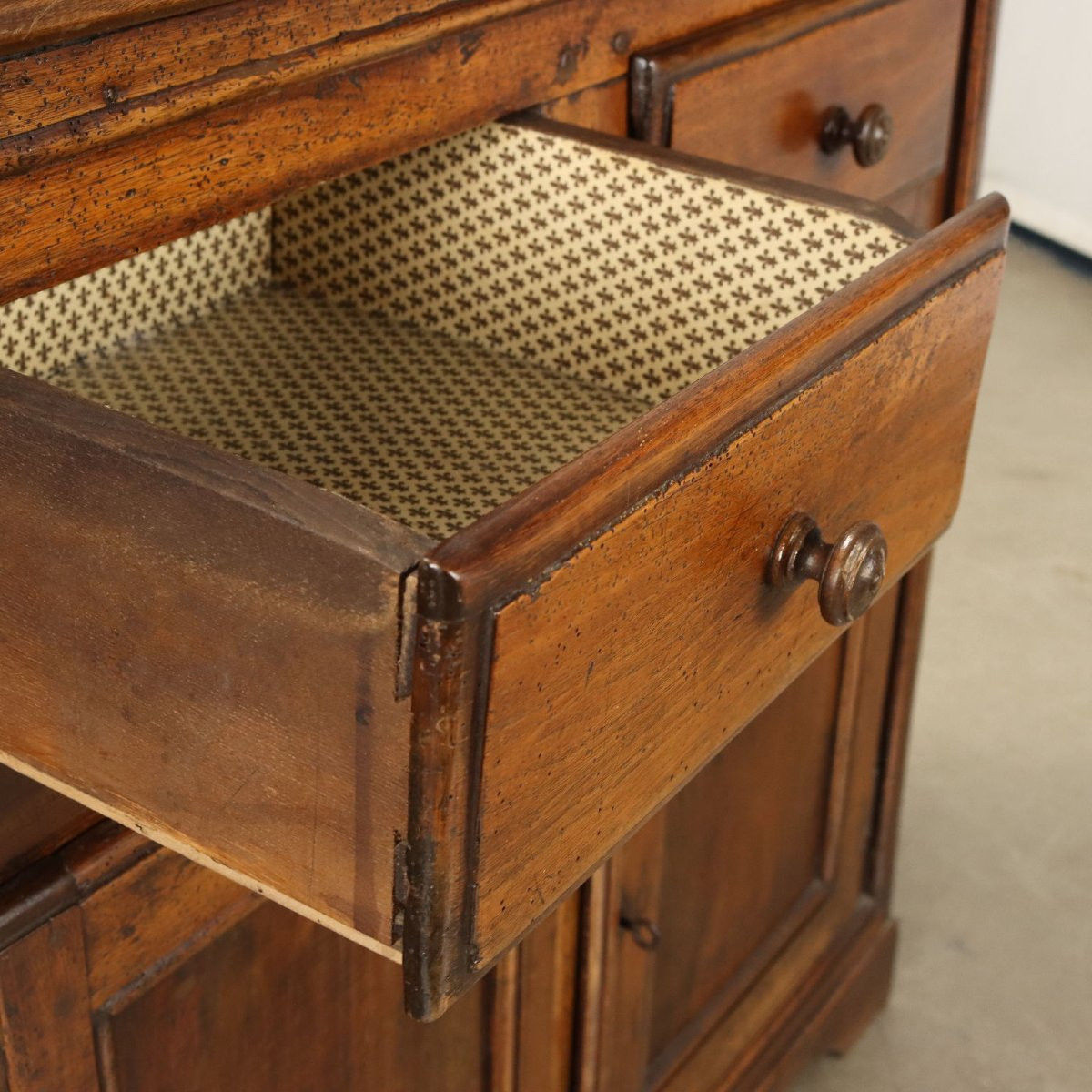 Credenza Piemontese con Piattaia Credenza in noce-photo-4