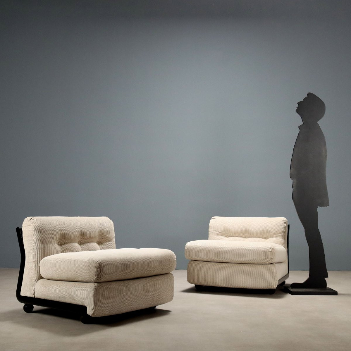 Due Poltrone 'Amanta' di Mario Bellini per B&B-photo-2