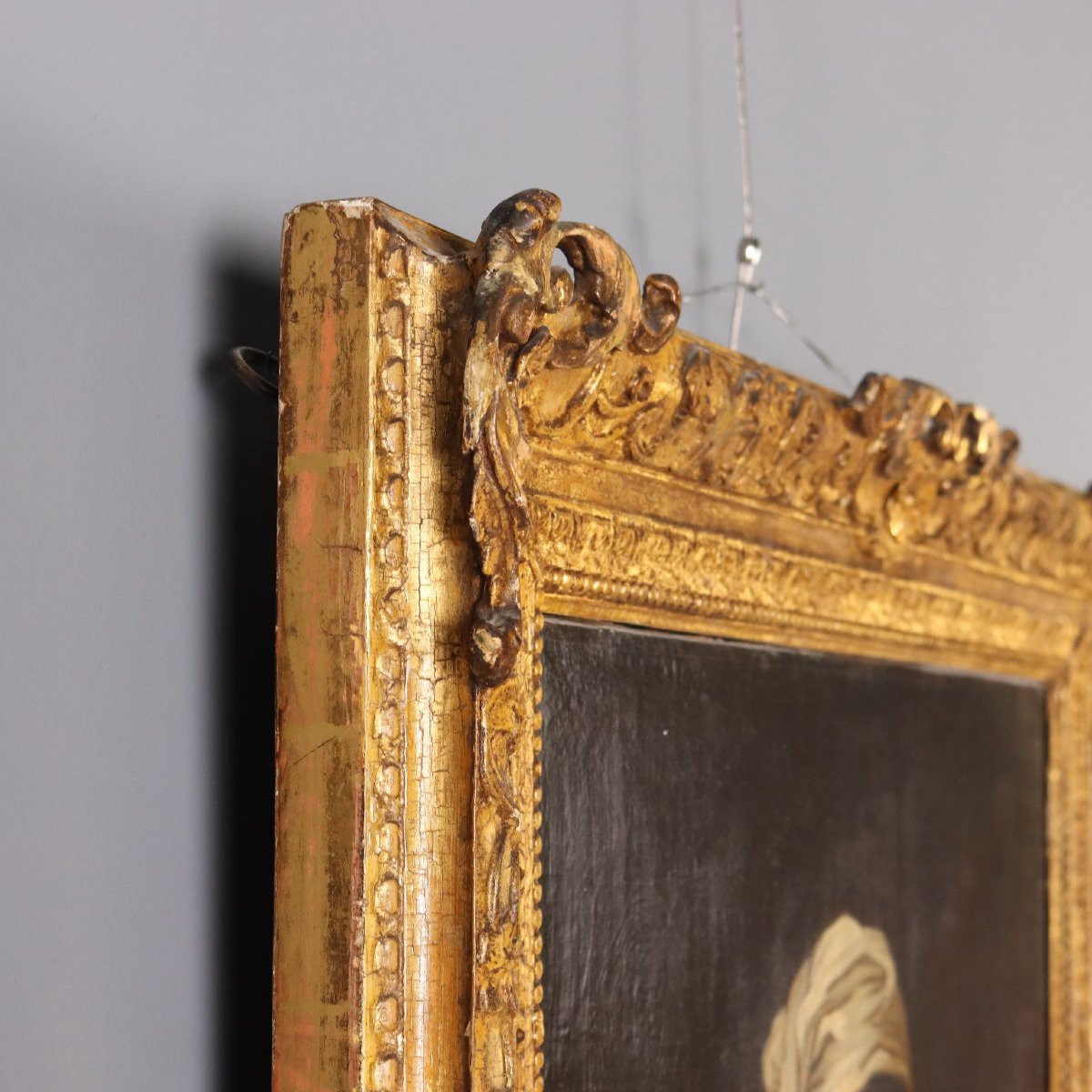 Il Suonatore di Chitarra Dipinto Antico Olio su Tela Scuola Europea XIX Secolo-photo-6