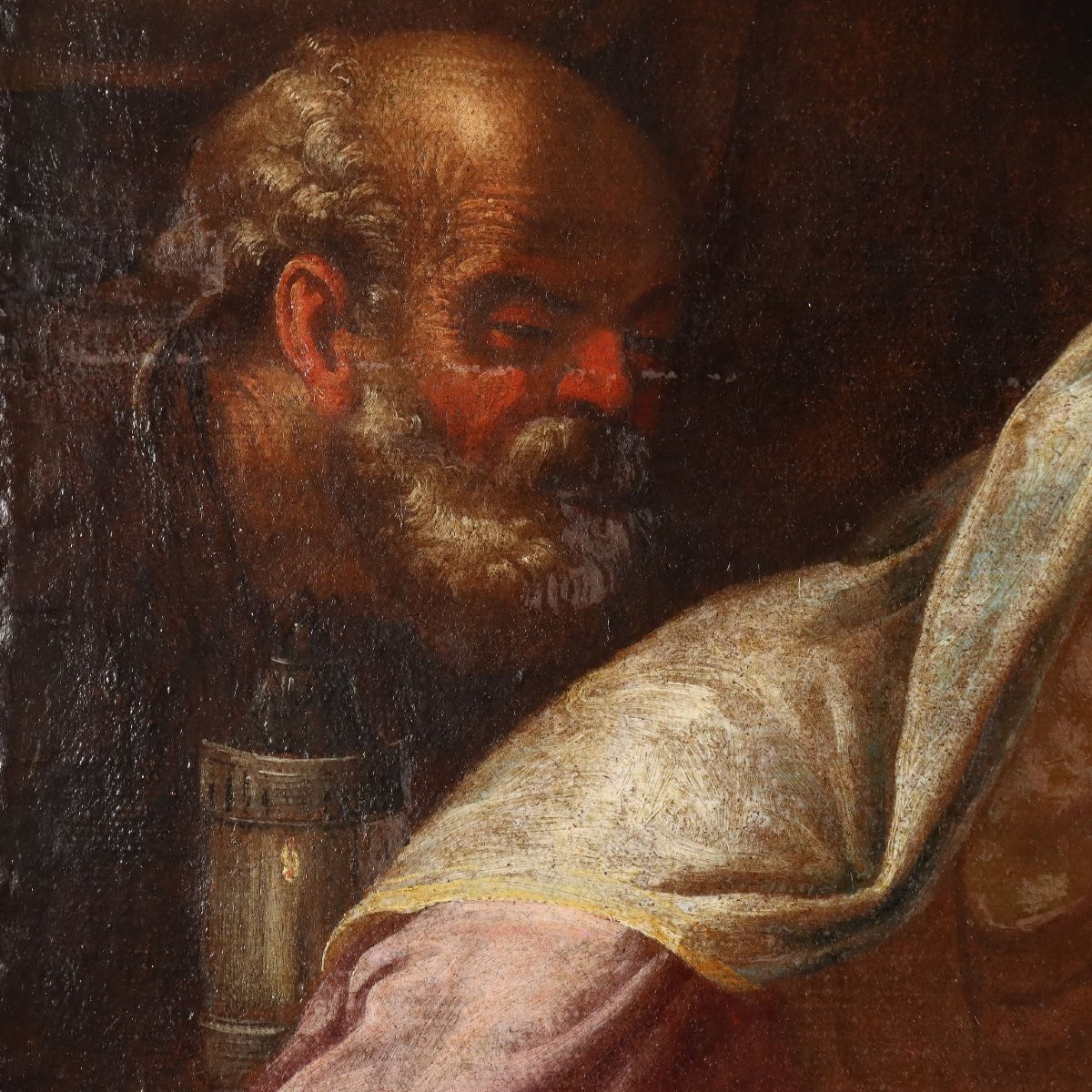 Dipinto Seguace di Jacopo da Bassano Adorazione dei Pastori XVII Secolo -photo-2