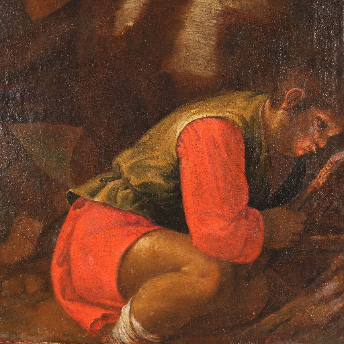 Dipinto Seguace di Jacopo da Bassano Adorazione dei Pastori XVII Secolo -photo-5