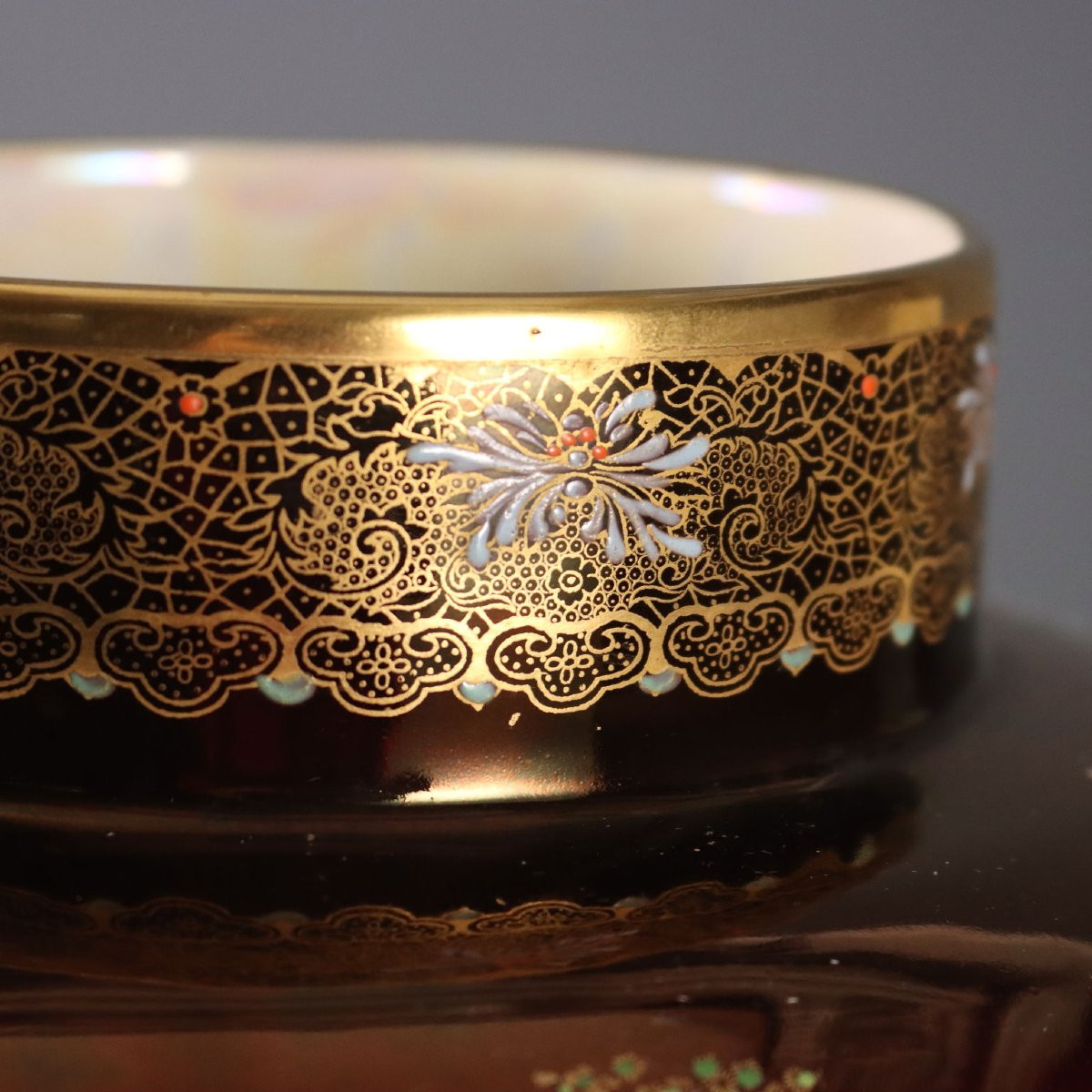 Coppia di Potiches in Ceramica Manifattura Carlton Ware-photo-3