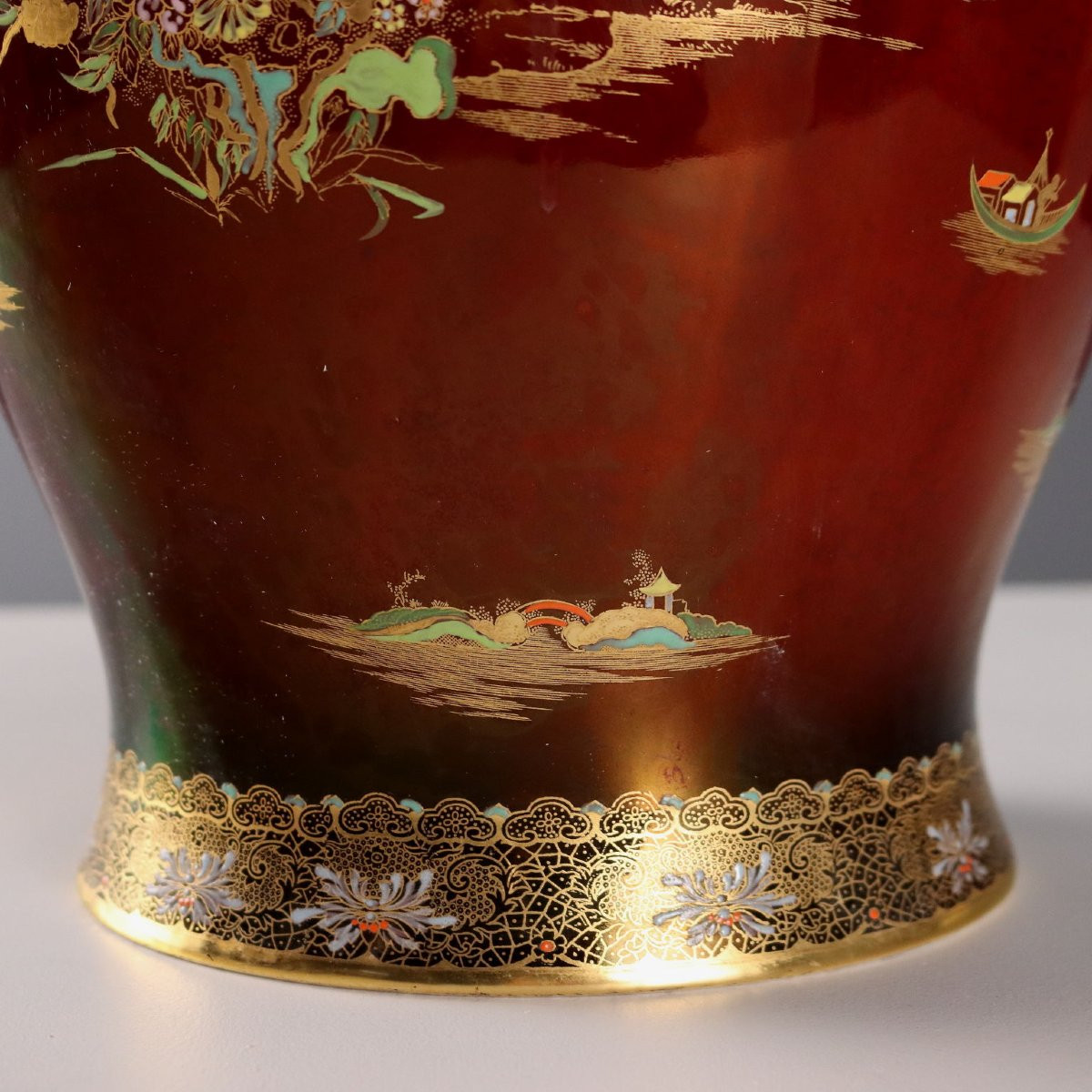 Coppia di Potiches in Ceramica Manifattura Carlton Ware-photo-6