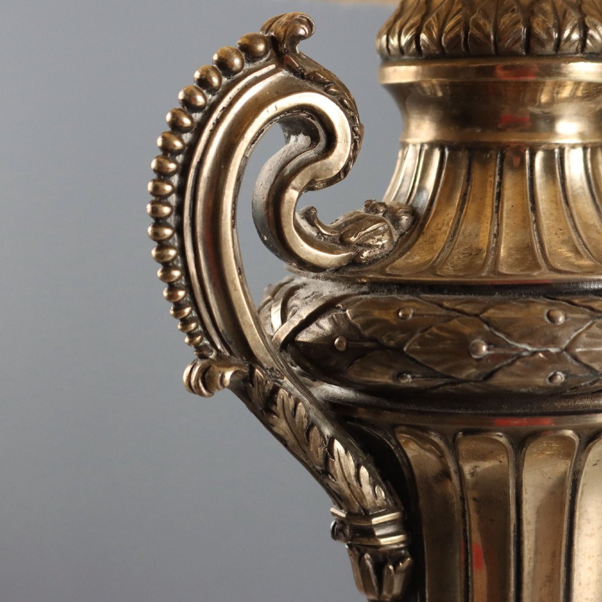 Coppia di Lampade in Argento e Bronzo Europa Prima Metà '900-photo-3