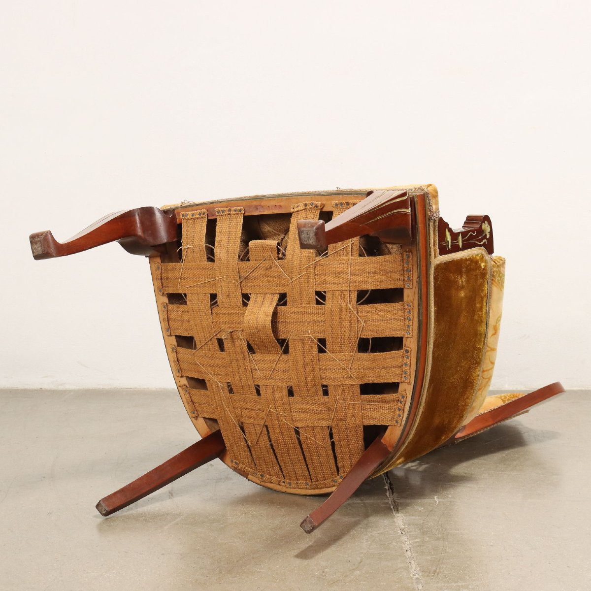 Gruppo di Due Poltrone e Quattro Sedie Liberty Coppia di Poltrone e quattro Sedie-photo-7