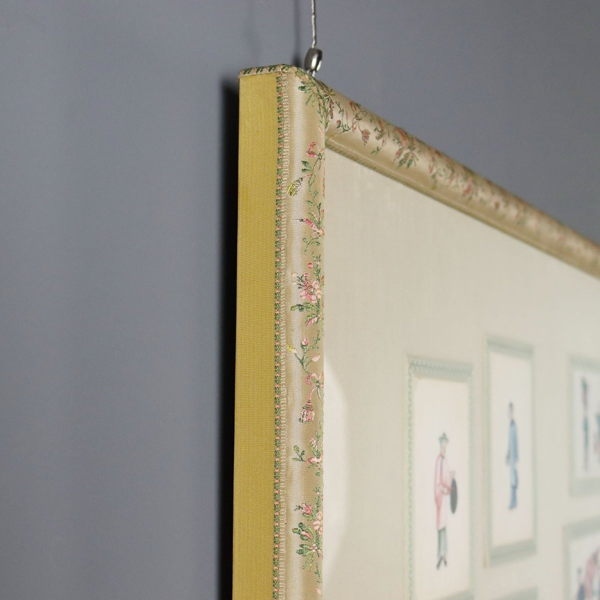 Collezione di Figure Cinesi Dipinti Antichi Canton Epoca Qing 1860 Originali-photo-7