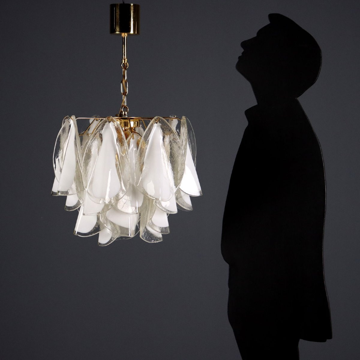 Due Lampade Anni '80 in Vetro di Murano-photo-1