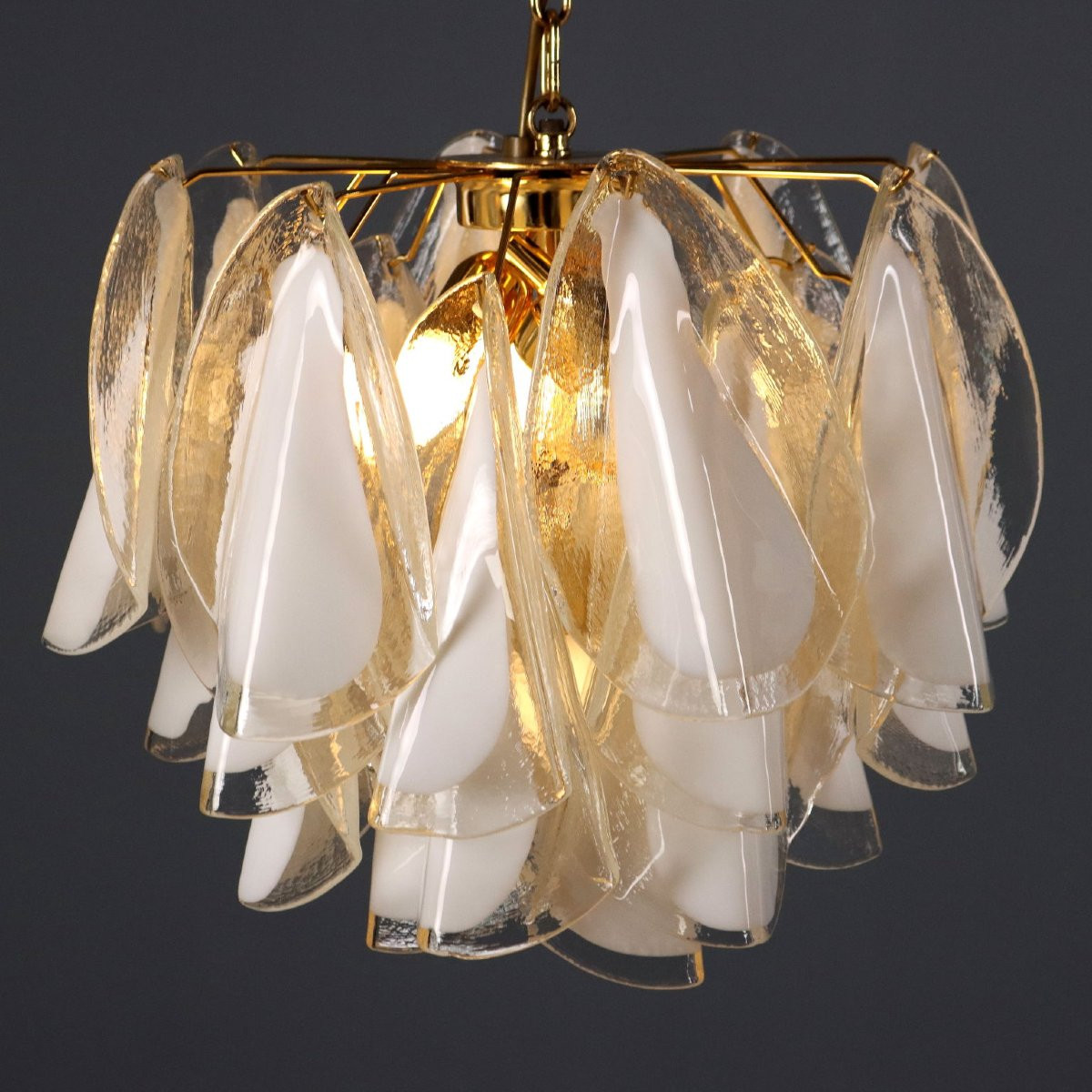 Due Lampade Anni '80 in Vetro di Murano-photo-2