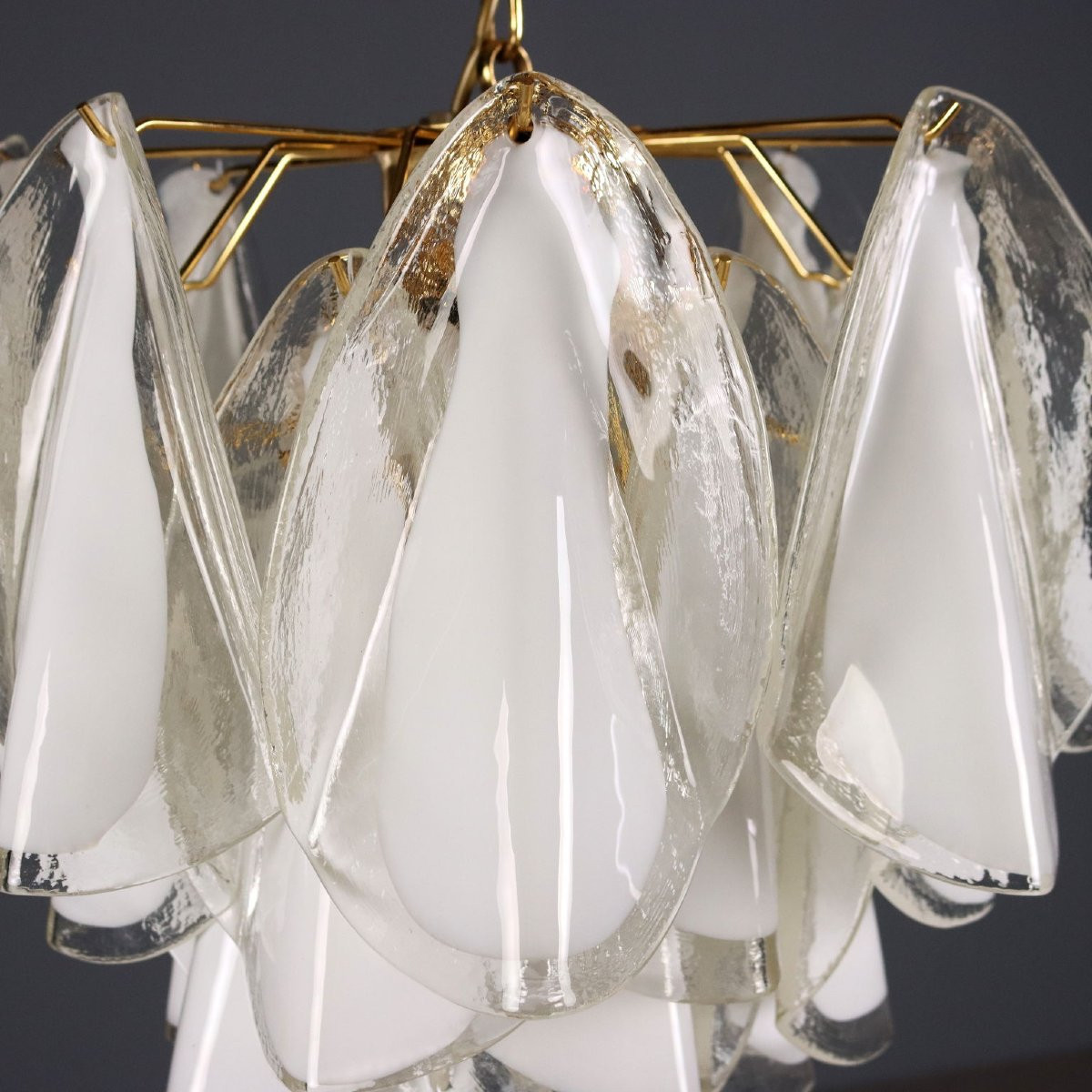 Due Lampade Anni '80 in Vetro di Murano-photo-3