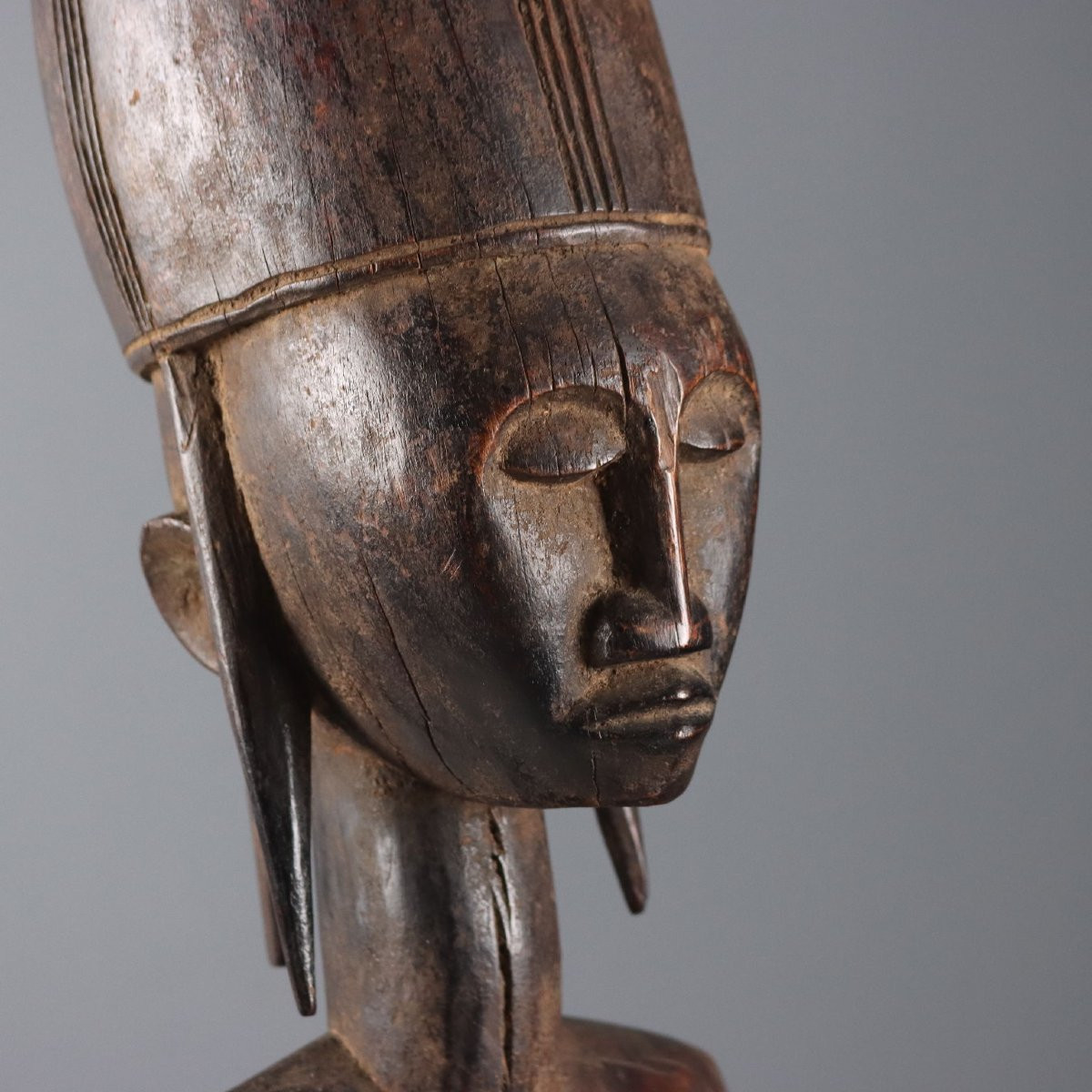Maternità Scultura in Legno Arte Bamana Mali-photo-4