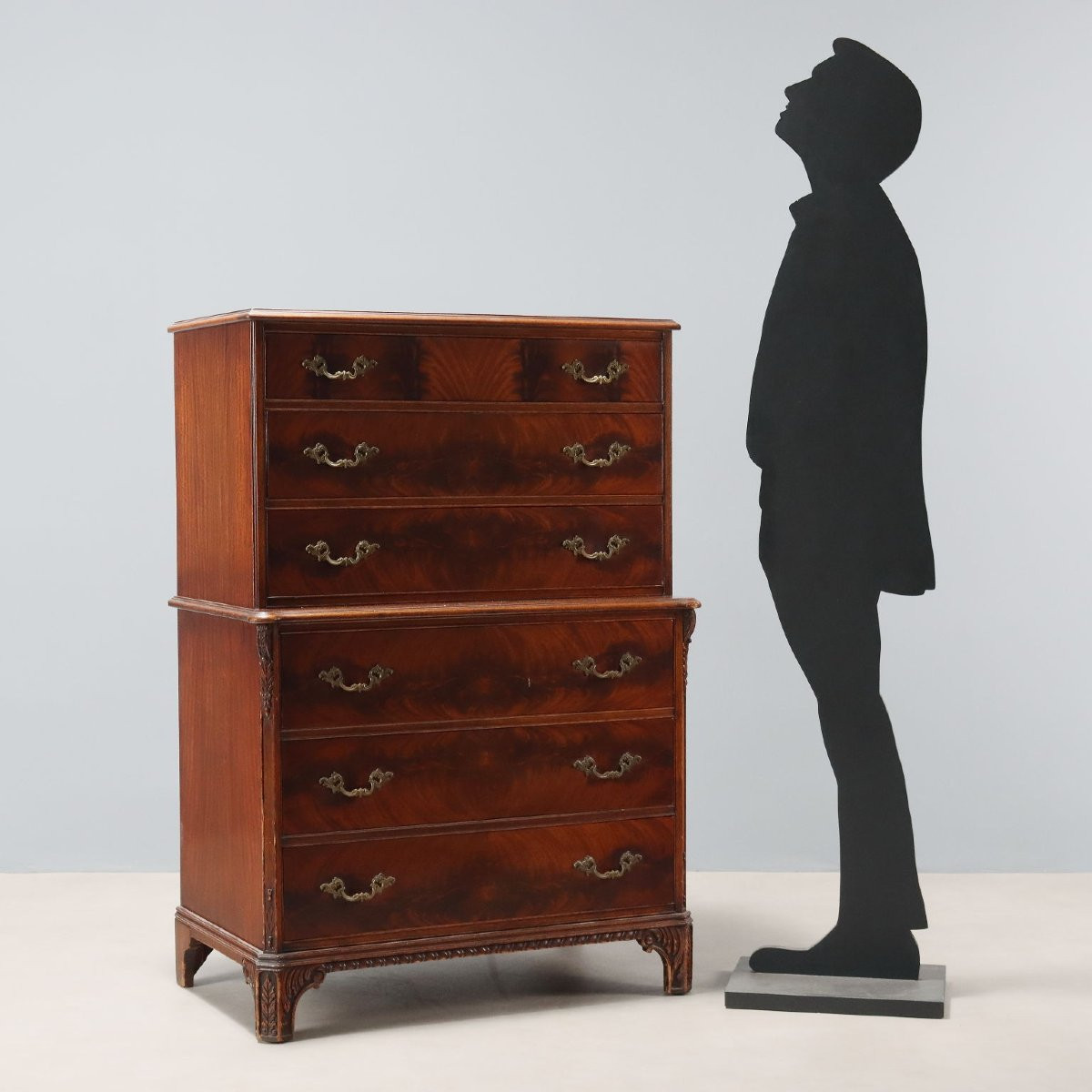 Mobile Cassettiera in Mogano Inghilterra XIX Secolo-photo-2