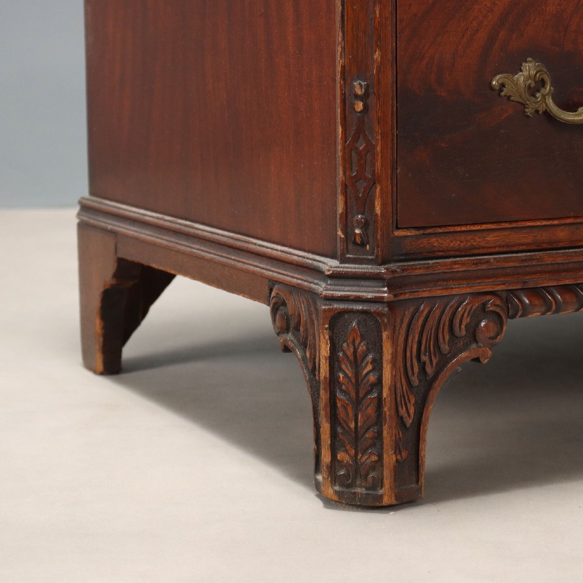 Mobile Cassettiera in Mogano Inghilterra XIX Secolo-photo-3