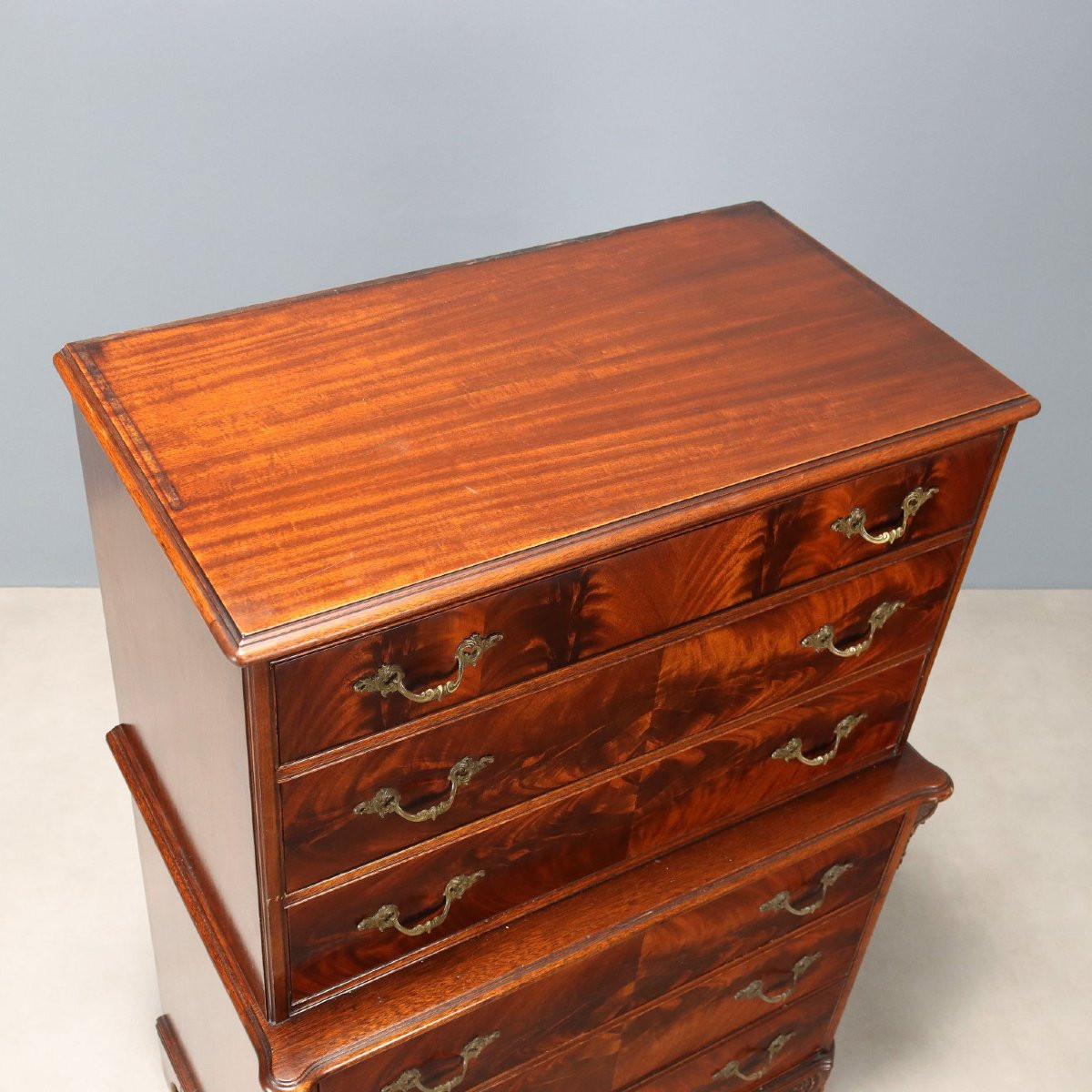 Mobile Cassettiera in Mogano Inghilterra XIX Secolo-photo-5