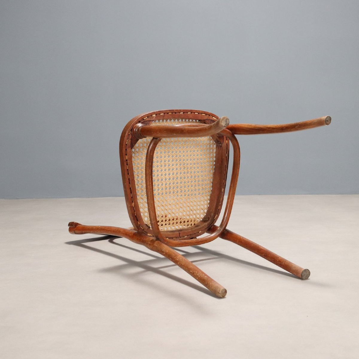 Gruppo 4 Sedie Thonet in Faggio Austria Fine XIX Secolo-photo-4