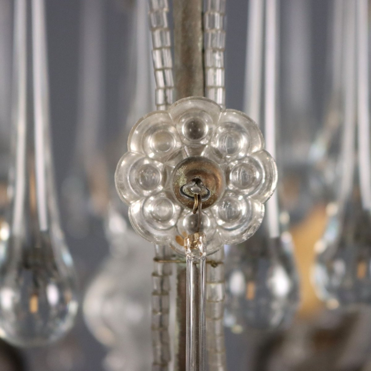 Lampadario a Otto Luci Italia Fine XIX Secolo-photo-4