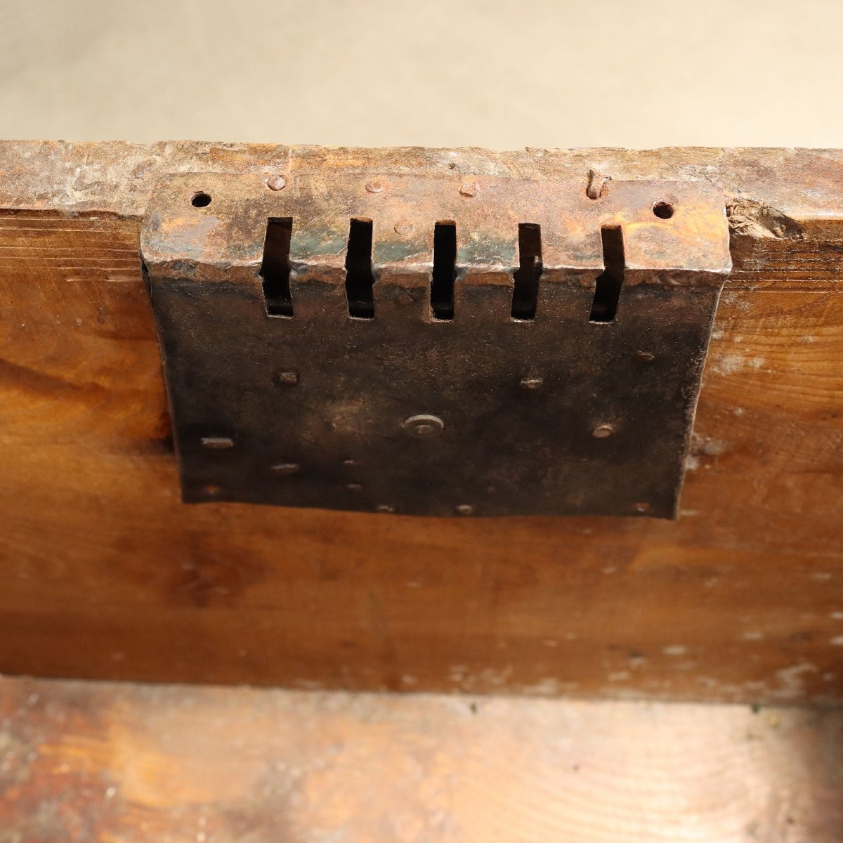 Baule di Gusto Neorinascimentale con Tavolino Italia Inizio XIX Secolo-photo-6