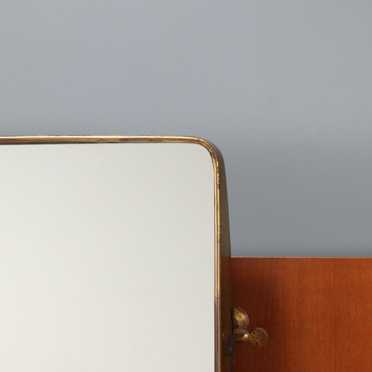 Toelette con Specchio e Sgabellino Anni '60-photo-1