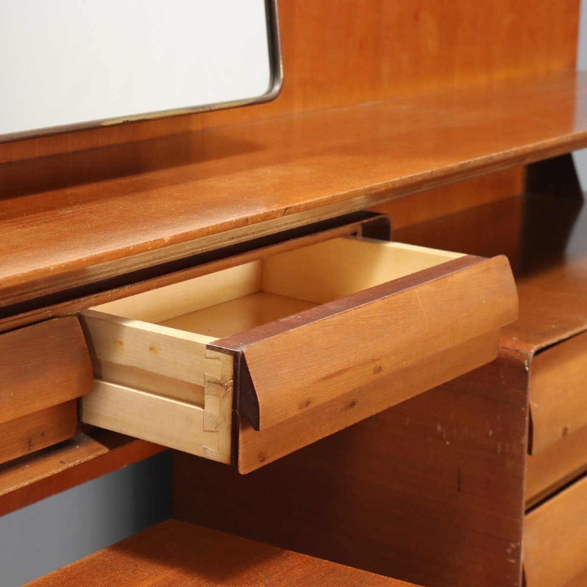 Toelette con Specchio e Sgabellino Anni '60-photo-2