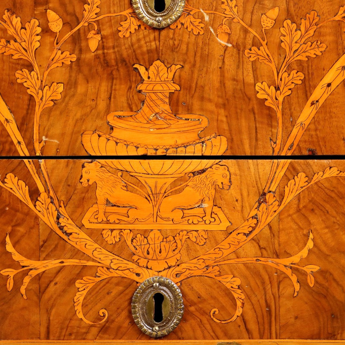 Cassettone Neoclassico in Noce Emilia Ultimo Quarto XVIII Secolo-photo-6