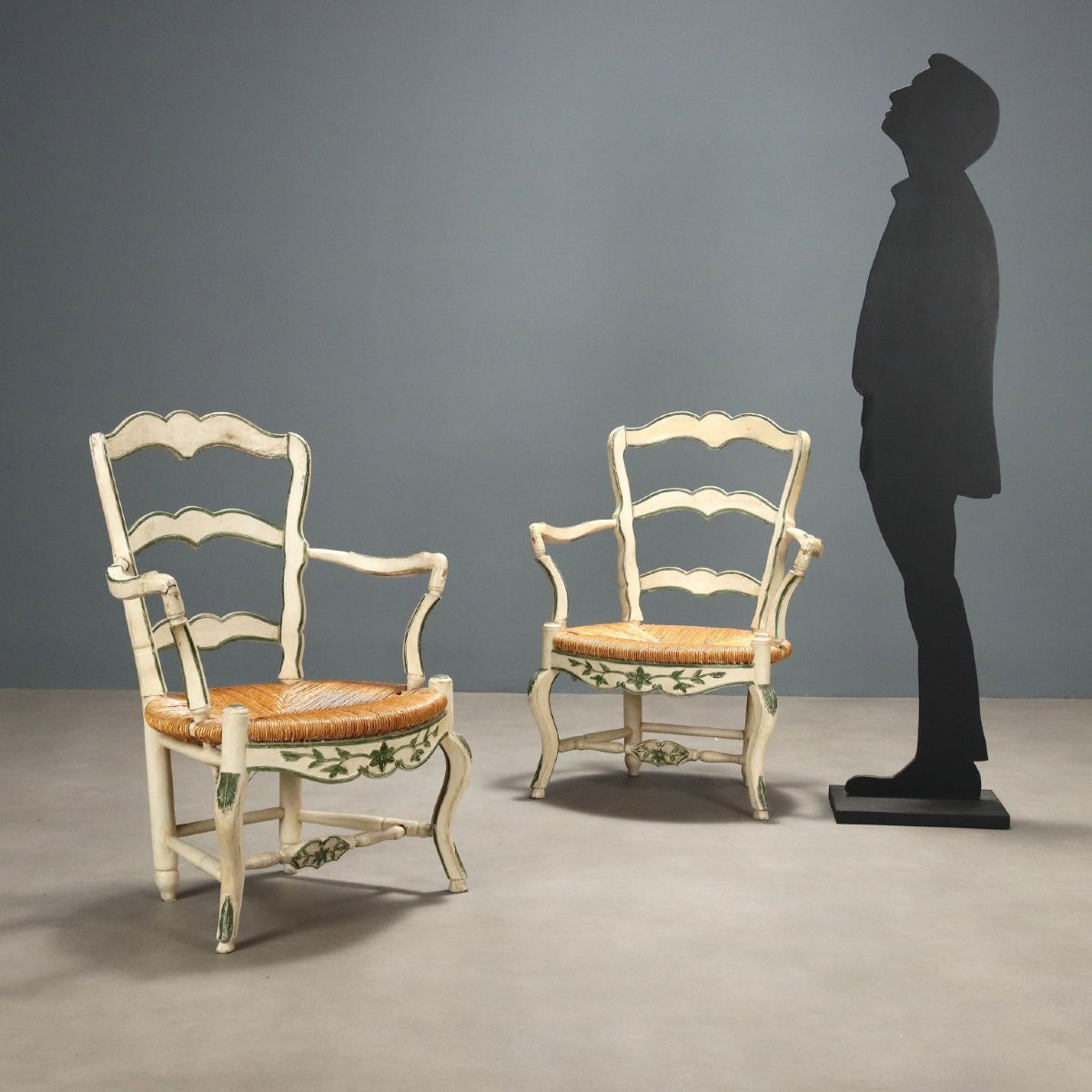 Coppia di Poltrone in Stile Barocchetto Italia Fine XIX Secolo-photo-2