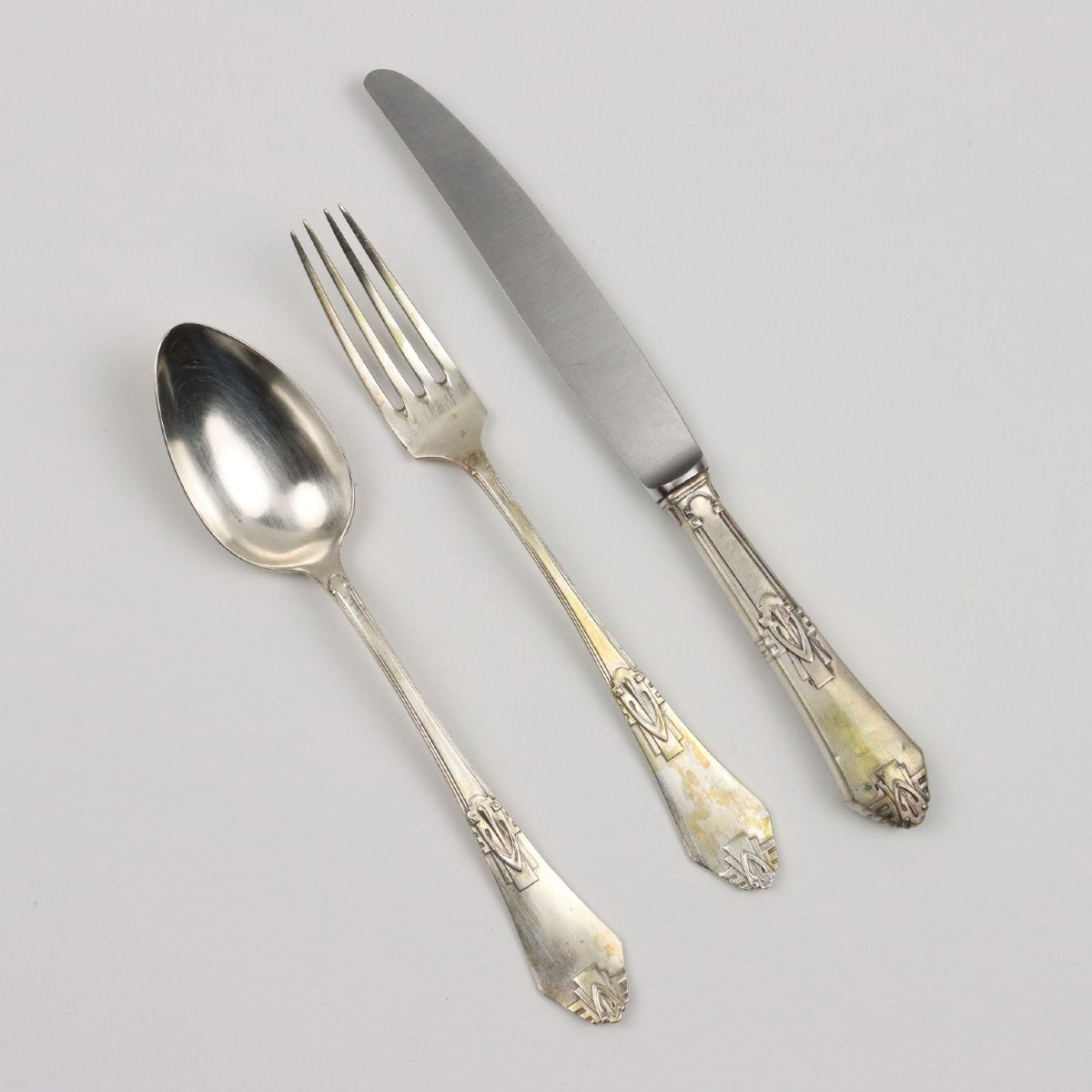 Servizio di Posate in Argento Jugendstil Germania Primi '900-photo-2