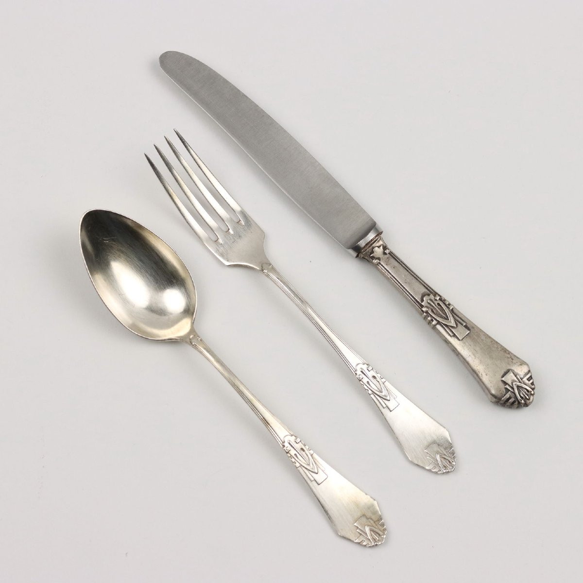 Servizio di Posate in Argento Jugendstil Germania Primi '900-photo-3