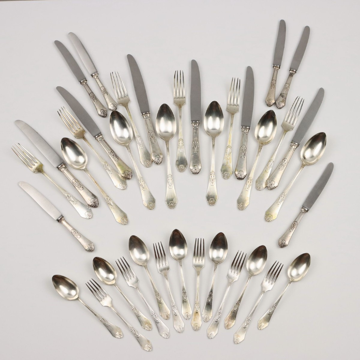 Servizio di Posate in Argento Jugendstil Germania Primi '900