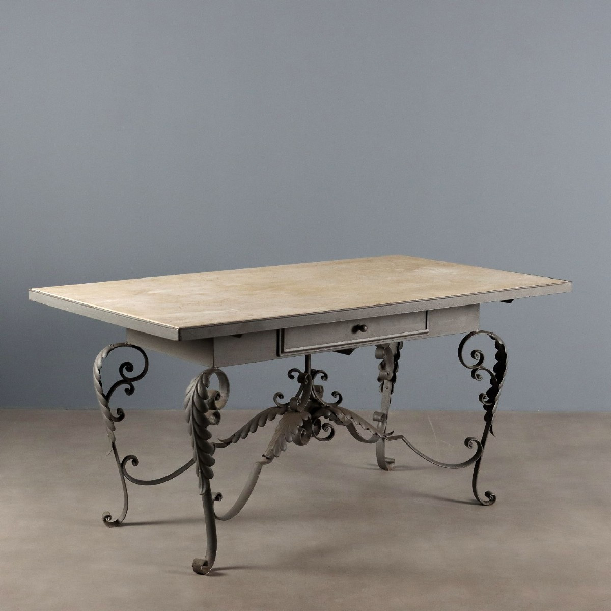 Tavolo con Piano in Marmo Italia, XX Secolo