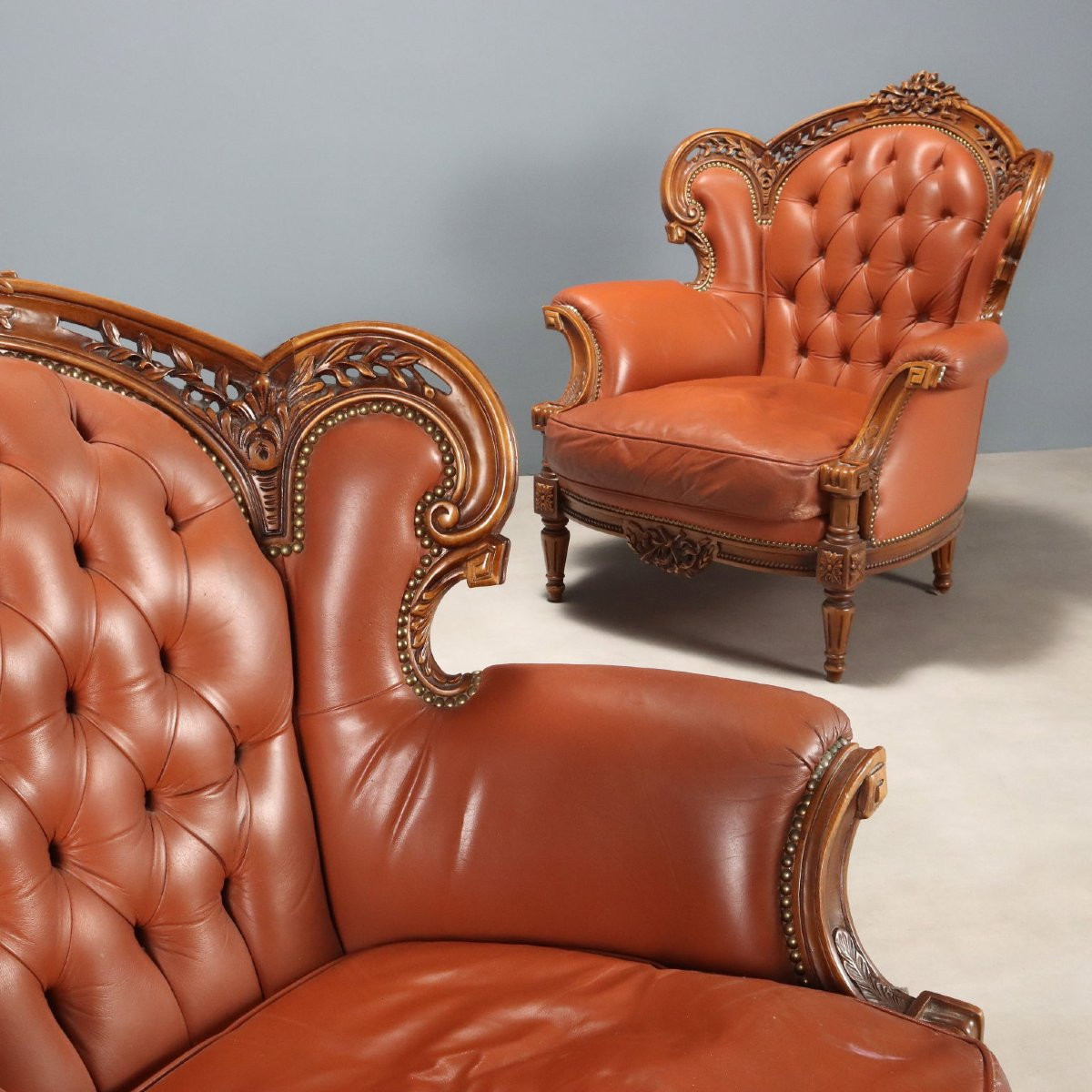 Coppia poltrone Italia, inizio XX Secolo-photo-3