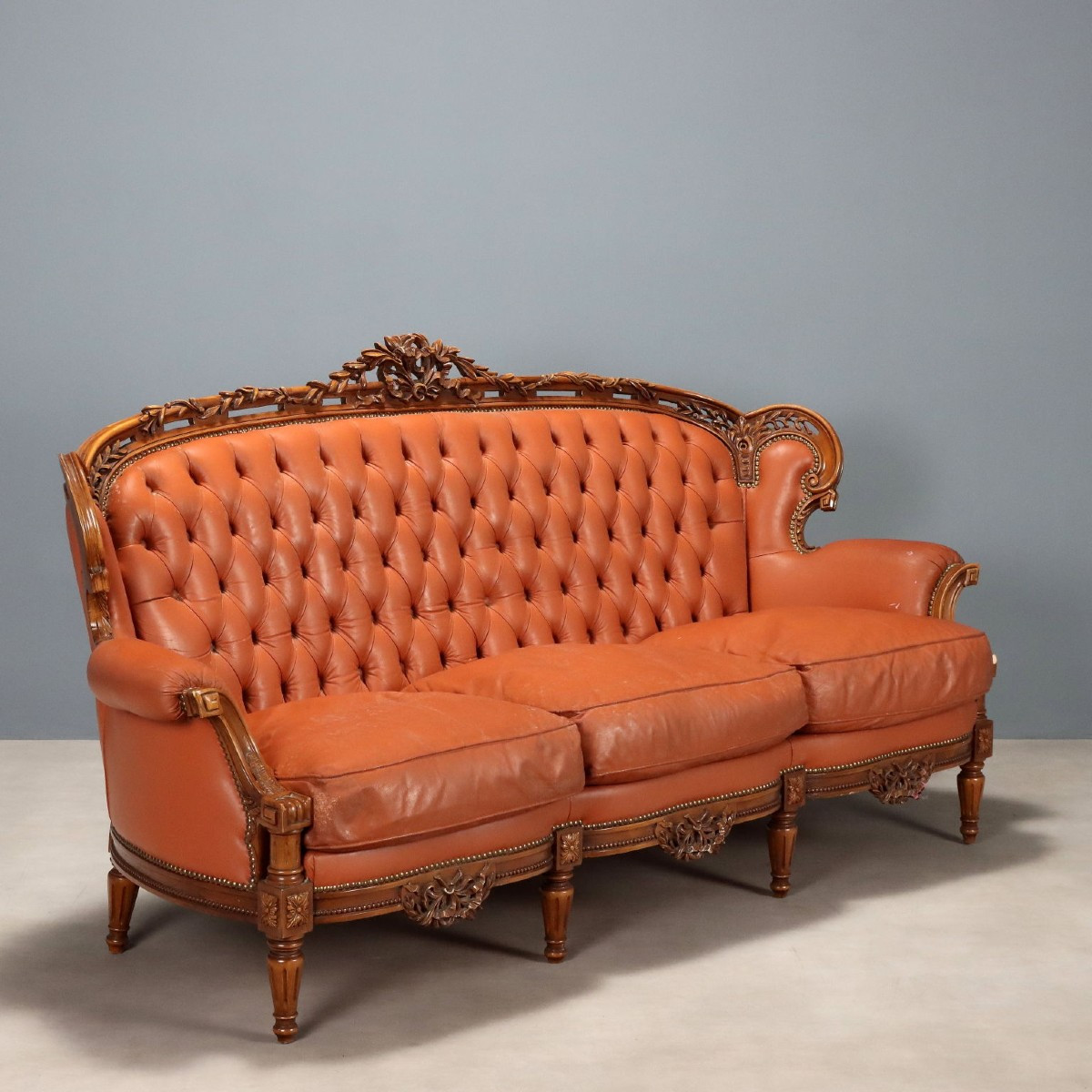 Divano in Stile Neoclassico Italia Inizio XX Secolo